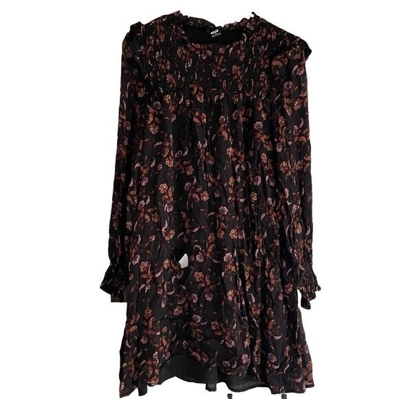 Sanctuary Womens Run Wild Shift Dress Size 12 Printed Floral Rayon Lined Bohemia - Picture 1 of 7